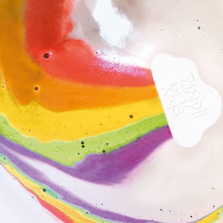 Tęczowa chmurka do zabawy do kąpieli zmieniająca kolor wody, Rainbow Baff Bombz, 3+, Zimpli Kids 