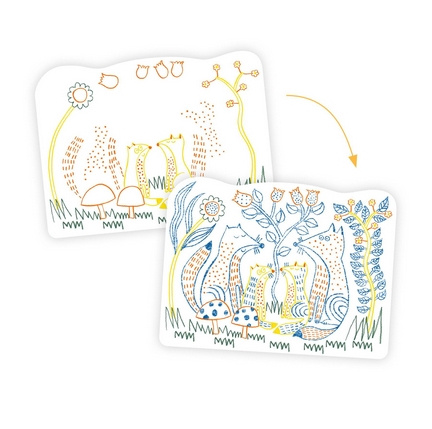 Magiczne kolorowanki - LEŚNE RODZINKI