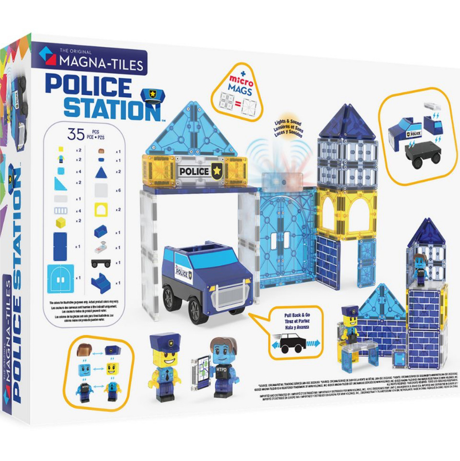 MAGNA-TILES® Klocki Magnetyczne Police Station 35 el