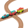 All Aboard – kolejka z torami i znakami 29 el., magnetyczne wagony, zabawka dla dzieci 2+
