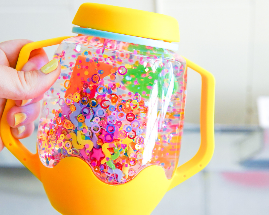 Glo Pals - KSZTAŁTY Fun Fillers Wkład, figurki, brokaty i barwniki do słoików, zabaw sensorycznych