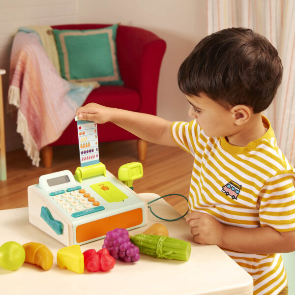 Mini Cashier Playset – Kasa fiskalna ze skanerem i czytnikiem kart płatniczych