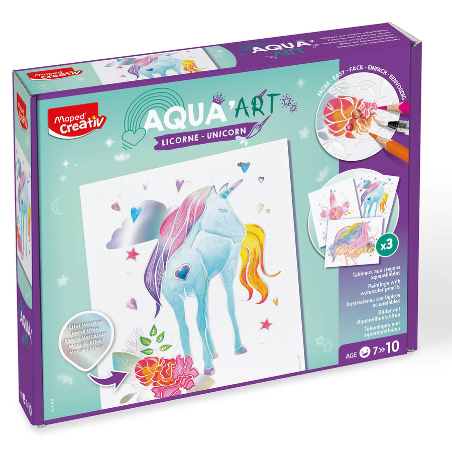 Creativ Aqua Art - obrazy akwarelowe motyw jednorożec