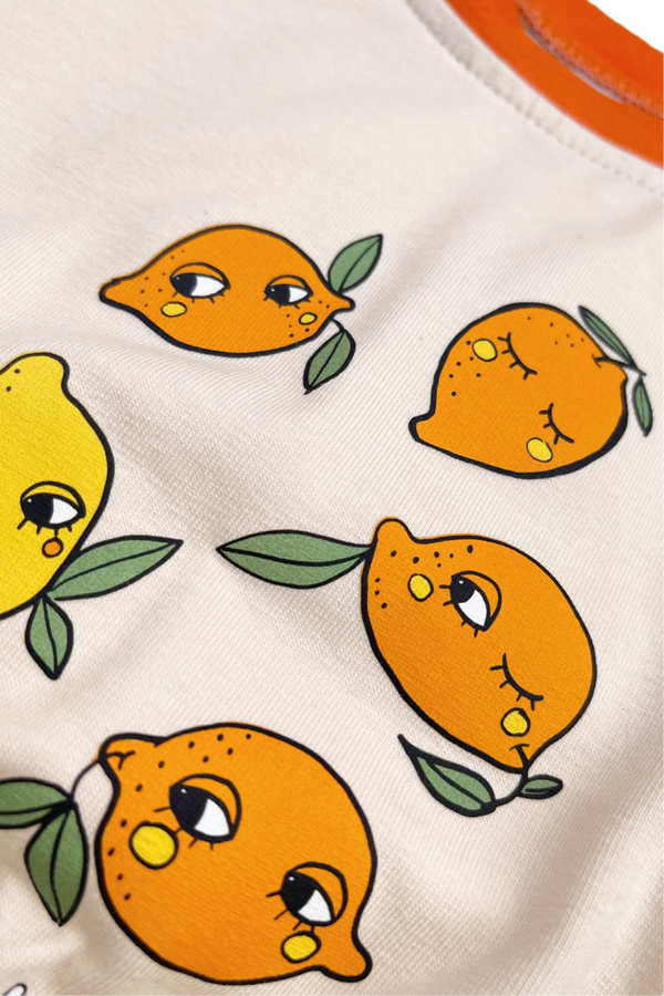 8 LEMON ECRU / L CROP TOP - 122-128