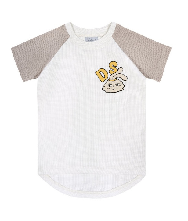 3 BUNNY ECRU /WAFFL T-SHIRT - 98-104