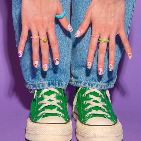 NAKLEJKI NA PAZNOKCIE FLOWER - 120 SZTUK