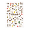 ZESTAW 50 ZMYWALNYCH TATUAŻY "KAWA"