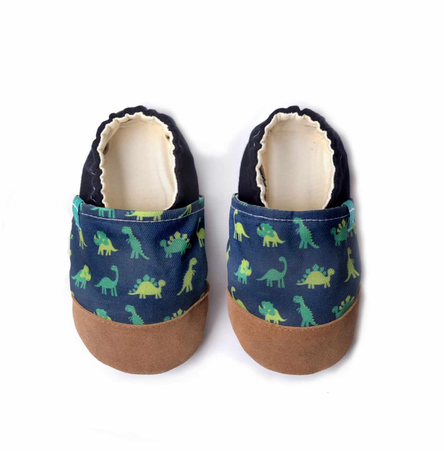 Kapcie dziecięce TITOT Dinozaury Navy Dino, rozmiar 26,5