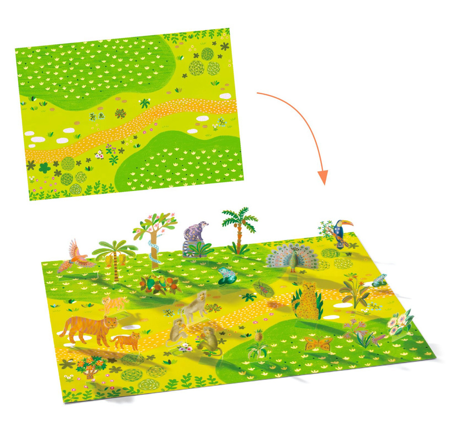 Naklejki wielokrotnego użytku 3D ZWIERZĘTA