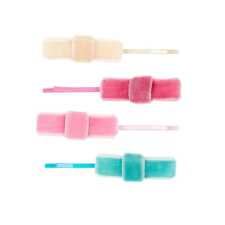 Souza! Wsuwki do włosów Robyn aksamitne kokardki 4 szt. - Souza! 