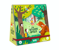 Drewniana układanka - figurki - Mój Drewniany Leśny Świat | Londji