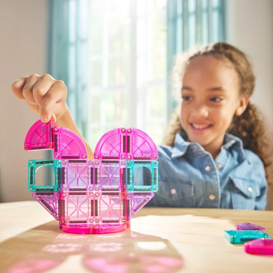 MAGNA-TILES® Klocki Magnetyczne microMAGS Heart to Heart Travel 26 el.