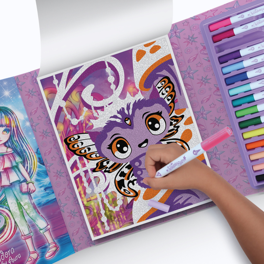 Kreatywna kolorowanka z flamastrami Mystery 7+, Nebulous Stars