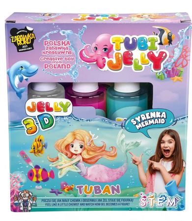 TUBI JELLY_ZESTAW SYRENKA 3 KOLORY