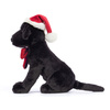 Labrador w czapce świętego mikołaja, 22 cm