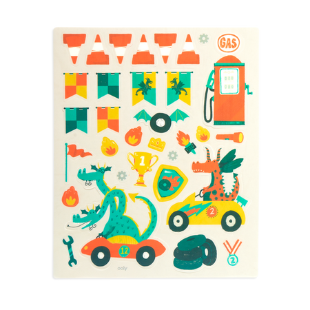 Play Again, wyścigi smoków, naklejki wielorazowe