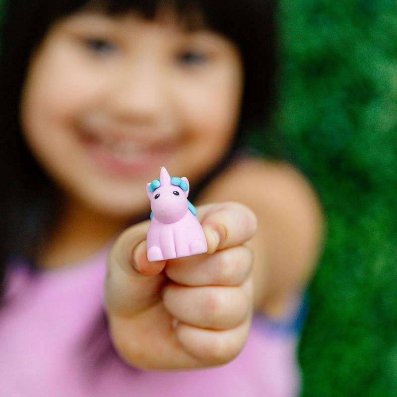 Gumki do ścierania pachnące, zestaw 4 sztuk, jednorożce i