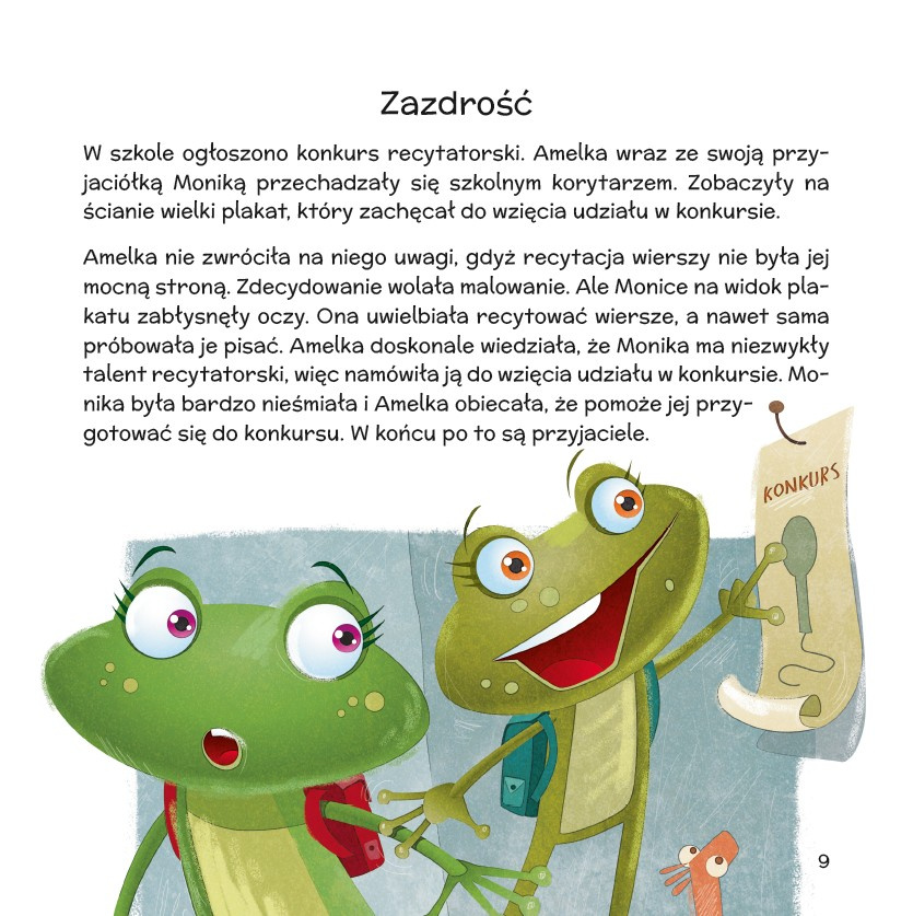 Kolejne emocje i rozterki żabki Amelki