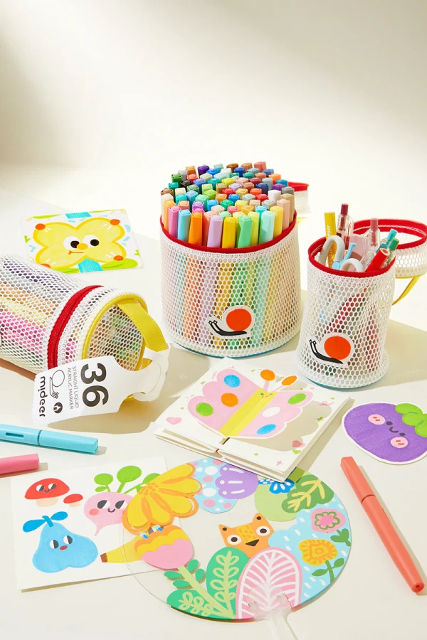 Markery akrylowe płynne z pędzelkową końcówką mideer – 80 kolorów w tubie