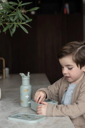 Lunchbox pojemnik silikon KIDZROOM Small Dino