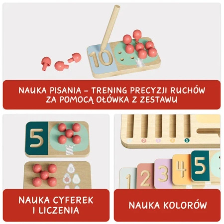 Zabawka edukacyjna do nauki liczenia, Liczę owoce 