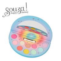 Paleta cieni do powiek z lusterkiem dla dzieci 11 el. Jednorożec