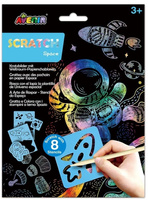 Wydrapywanki z szablonami - Kosmos