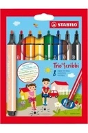 Flamastry Trio Scribbi, etui kartonowe, 8 sztuk