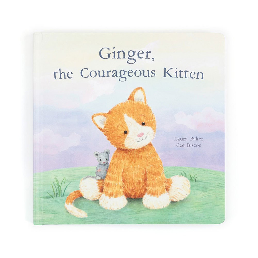 „Ginger, the Courageous Kitten” - Książeczka dla Dzieci JellyCat