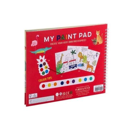 Dżungla Kreatywne Kolorowanki z Farbkami