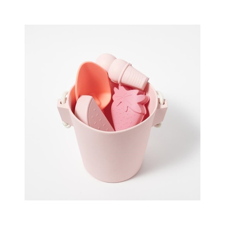 Silikonowy zestaw do zabawy w piasku Pink