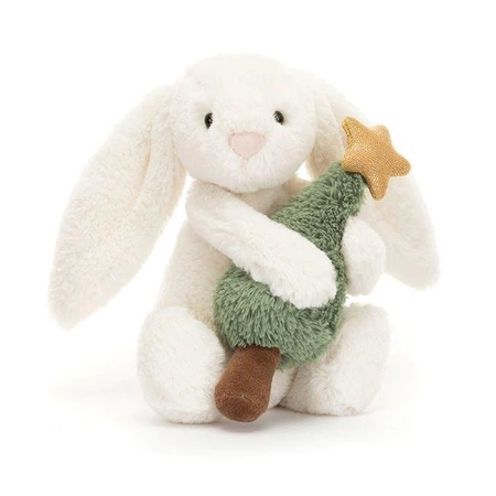 Wesoły Króliczek z Choinką 18  cm
