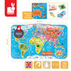  Janod Puzzle magnetyczne Mapa świata