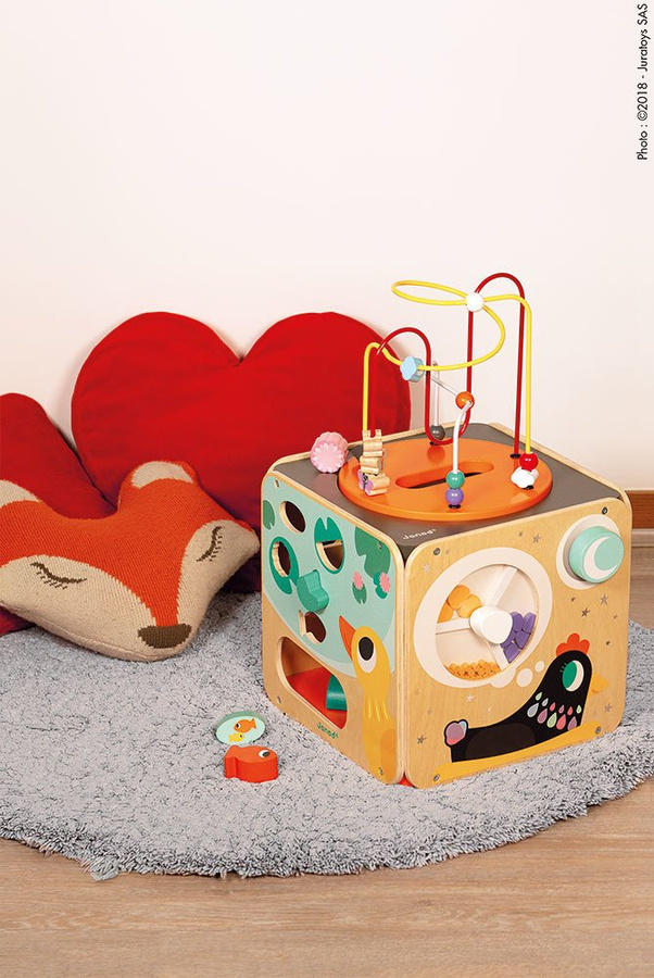 WIELOFUNKCYJNA KOSTKA EDUKACYJNA Z PĘTLĄ DUŻA