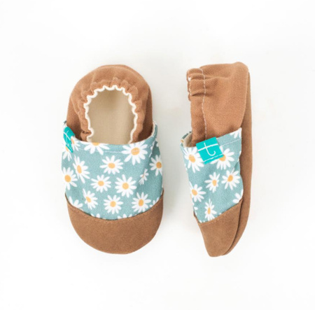 Kapcie dziecięce, rozmiar 24, kwiatki BLUE DAISY