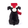 Labrador w czapce świętego mikołaja, 22 cm