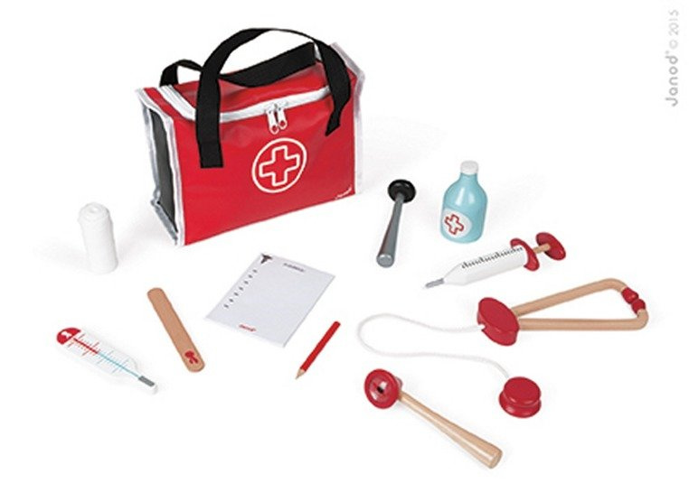 Zestaw lekarza z 10 akcesoriami