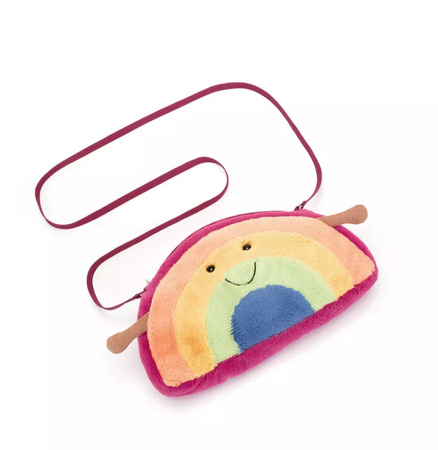 Torebka na Ramię Uśmiechnięta Tęcza 25 cm 