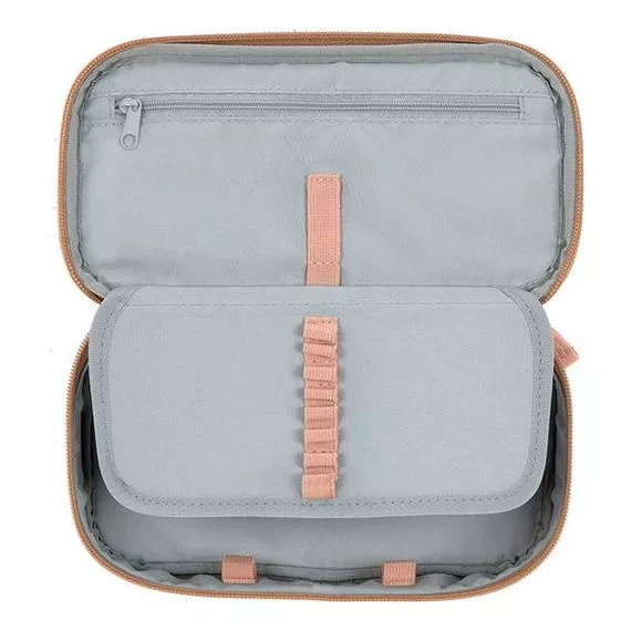 Lassig Piórnik-etui na akcesoria szkolne Bold Leaves karmelowy