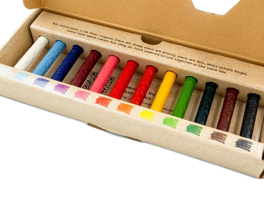 Madenka Classic, Kredki z wosku pszczelego 12 kolorów