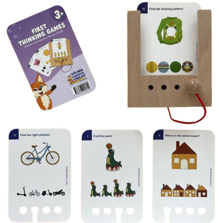 WiemTo Zestaw Startowy dla dzieci 3+. Pudełko WiemTo i 1 Zestaw Kart