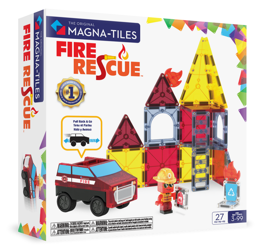 MAGNA-TILES® Klocki Magnetyczne Straż Pożarna 27 el.