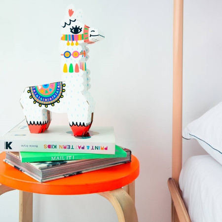 ZESTAW KREATYWNY DIY LAMPA 3D - LAMA