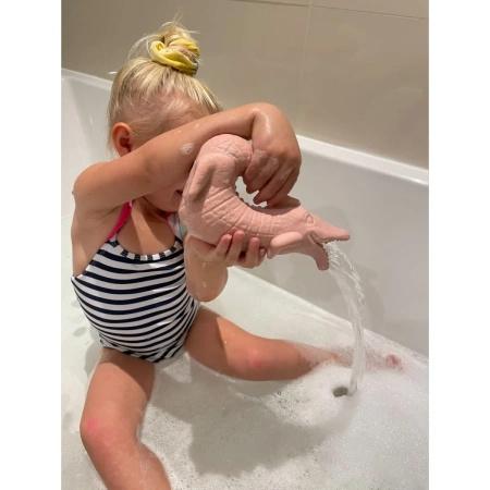 Silikonowa Konewka Krokodyl, Pudrowy Róż