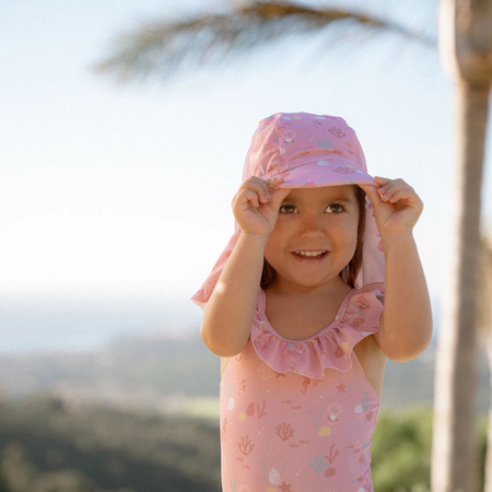 Little Dutch Czapeczka kąpielowa przeciwsłoneczna Ocean Treasures - rozm. 2