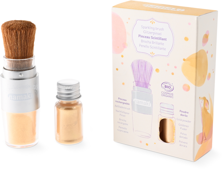 Pędzel brokatowy - Złoty