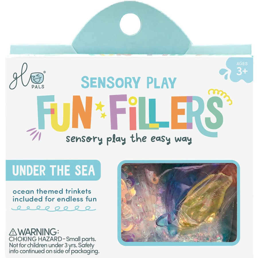 Glo Pals - SEA Fun Fillers Wkład, figurki, brokaty i barwniki do słoików, zabaw sensorycznych