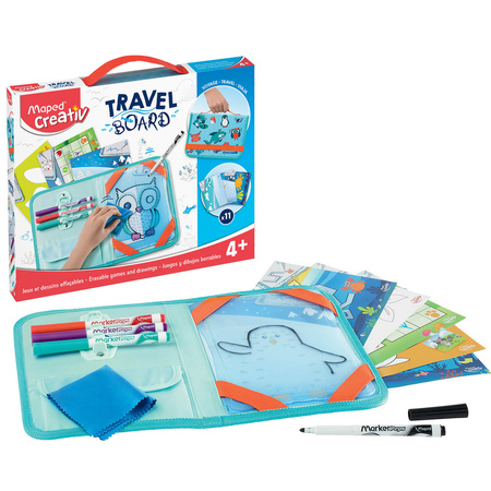 Tablica przezroczysta, suchościeralna w walizeczce - Creativ