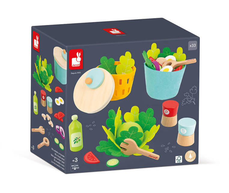 Filcowy zestaw do przyrządzania sałatki