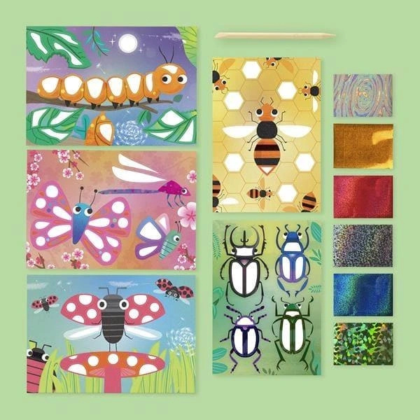 Zestaw Artystyczny z Folią - Radosne Robaczki - Tiger Tribe 